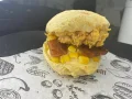 66 - Po de Queijo Frango, Catupiry, Milho e Bacon